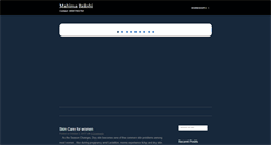 Desktop Screenshot of mahimabakshi.com